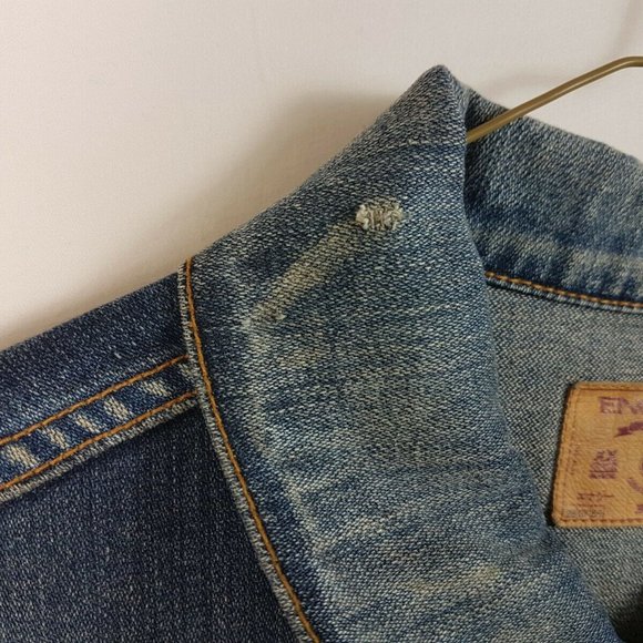 ENERGIE JEANS FADE DENIM JACKET SIZE L LARGE Italy Jean - Picture 6 of 10